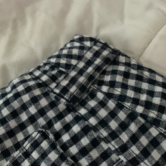 Gap Aubrey Gingham Cotton/Linen Shorts - Picture 6 of 7
